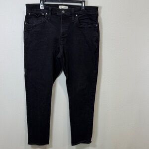 Madewell athletic slim Men's  Black Jeans 40x32‎